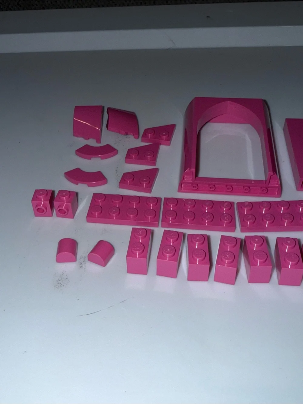 LEGO pink pieces parts blocks elements lot